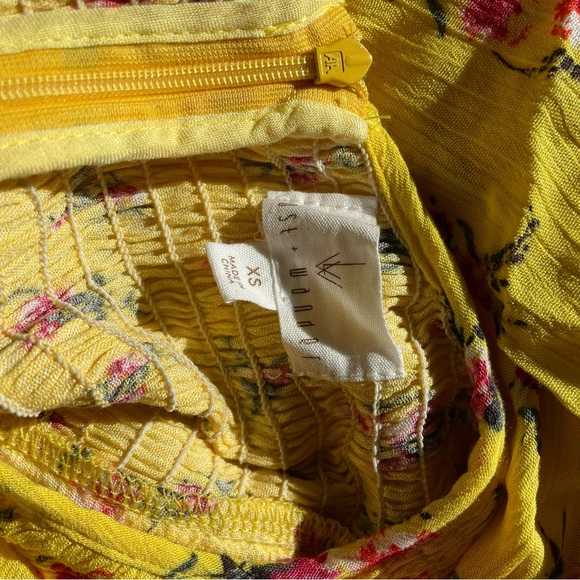 Lost + Wander | Mango Tango Midi Dress | Yellow Floral | XS - Picture 9 of 11